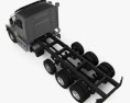 Volvo VHD 300AF Chassis Truck 4-axle 2021 3d model top view