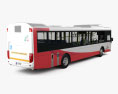 Volvo B7RLE Bus with HQ interior and engine 2015 3d model back view