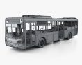 Volvo B7RLE Bus with HQ interior and engine 2015 3d model wire render