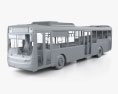 Volvo B7RLE Bus with HQ interior and engine 2015 3d model clay render