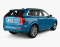 Volvo XC90 T6 R-Design with HQ interior and engine 2016 3d model back view