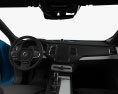 Volvo XC90 T6 R-Design with HQ interior and engine 2016 3d model dashboard