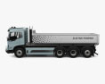 Volvo FMX Electric 自卸式卡车 带内饰 2020 3D模型 侧视图