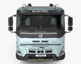 Volvo FMX Electric 自卸式卡车 带内饰 2020 3D模型 正面图