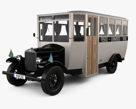 Volvo LV4 バス 1928 3Dモデル