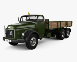 Volvo L395 Titan Flatbed Truck 1954 3D model