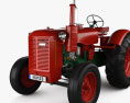Volvo T43 Tractor 1946 3D 모델 