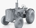 Volvo T43 Tractor 1946 3D 모델  clay render