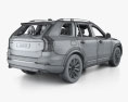 Volvo XC90 T5 з детальним інтер'єром та двигуном 2015 3D модель