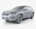 WEY VV7 2020 3D-Modell clay render