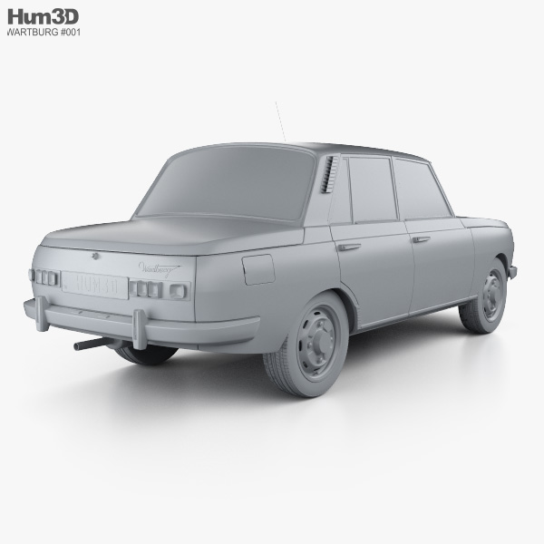 Wartburg 353 1991 3D model - Vehicles on Hum3D