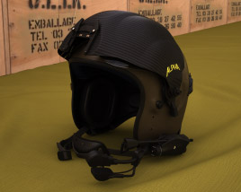 Alpha 900 Eagle 飞行员头盔 3D模型