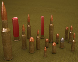 Cartridges (Bullets) 3D model