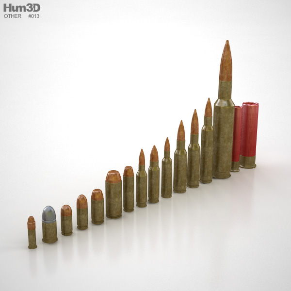 bullet cartridge 3d model