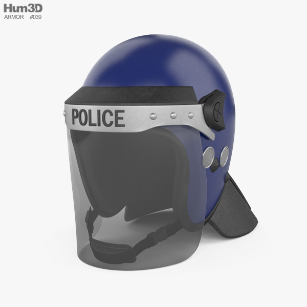 Argus APH05 Police Helmet 3D model