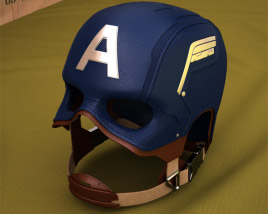 Captain America Casco Modelo 3D