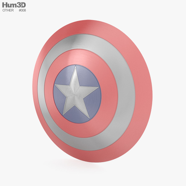 Captain America Shield Modelo 3d