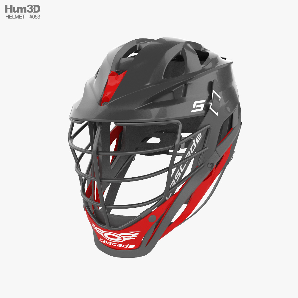 Cascade S Lacrosse Helmet 2021 3D model