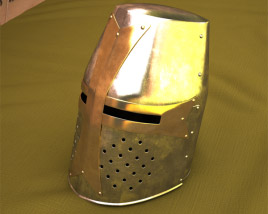 十字軍のヘルメット 3Dモデル