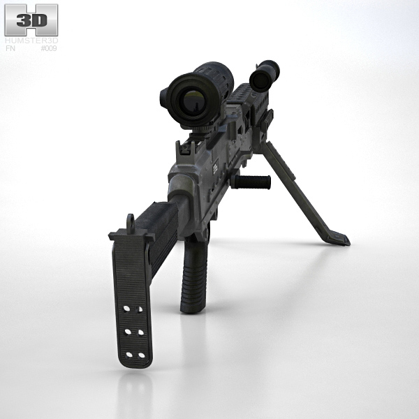 FN M240L 3D model - Weapon on Hum3D