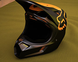 Fox V3 Moth 헬멧 3D 모델 