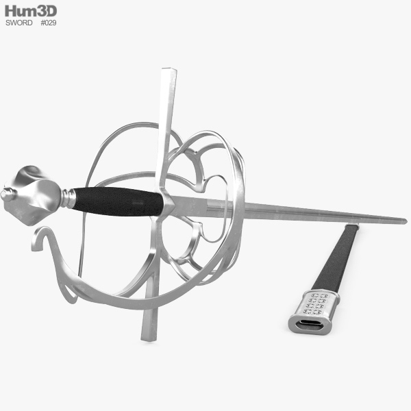 Rapière Modèle 3D
