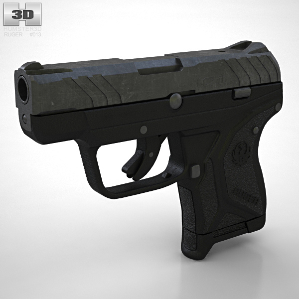 ruger-lcp-ii-3d-model-weapon-on-hum3d