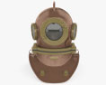 三螺栓潜水 头盔 3D模型