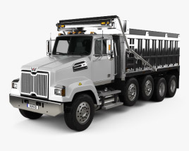 Western Star 4700 Set Forward Dump Truck 2011 3D model