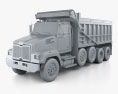 Western Star 4700 Set Forward Dump Truck 2011 3d model clay render