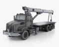 Western Star 4700 Set Back Crane Truck 2011 3d model wire render