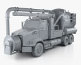 Western Star 4700 Set Back Sewer Vacuum Truck 2011 3Dモデル clay render