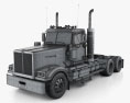 Western Star 4900 SF EX Day Cab Tractor Truck 2015 3d model wire render