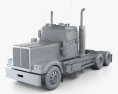 Western Star 4900 SF EX Day Cab Tractor Truck 2015 3d model clay render