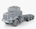Western Star 4800 SB Day Cab Chassis Truck 2008 3d model clay render