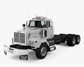 Western Star 4900 SB Day Cab Camion Châssis 2008 Modèle 3D