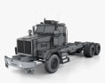 Western Star 4900 SB Day Cab Chassis Truck 2008 3d model wire render