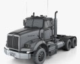 Western Star 4900 SB SV Day Cab Camion Tracteur 2008 Modèle 3d wire render