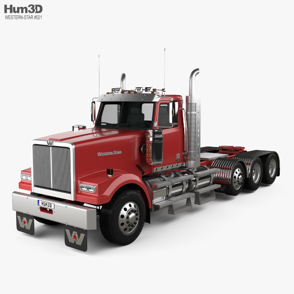 Western Star 4900 SF Day Cab Tractor Truck 2008 3D model