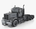 Western Star 4900 SF Day Cab Camião Tractor 2008 Modelo 3d wire render
