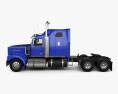 Western Star 4900 SF Sleeper Cab Tractor Truck 2008 3d model side view