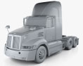 Western Star 5700XE Day Cab Tractor Truck 2014 3d model clay render