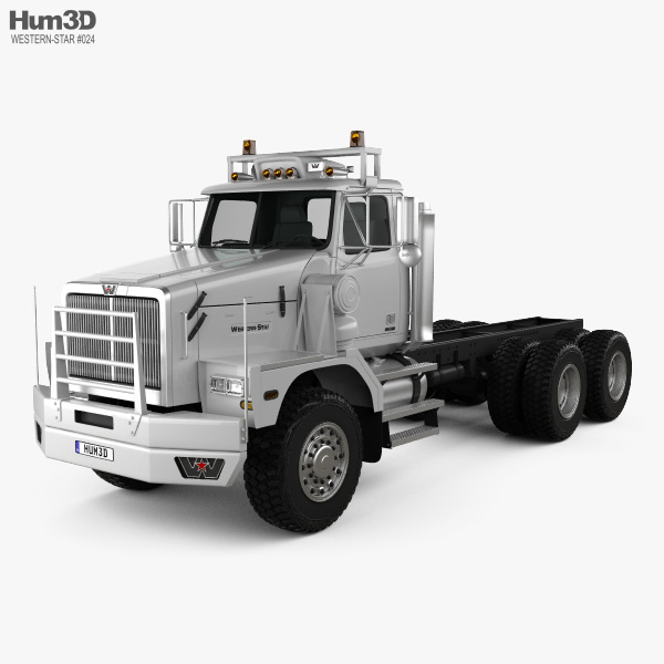 Western Star 6900 XD Camião Chassis 2008 Modelo 3d