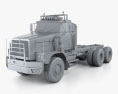 Western Star 6900 XD Fahrgestell LKW 2008 3D-Modell clay render