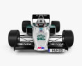 Williams FW08C F1 with HQ interior 1983 3d model front view