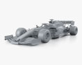 Williams FW43B 2021 3d model clay render