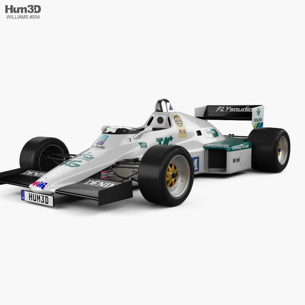 Williams FW08C F1 1983 3D模型