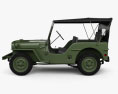 Willys MB 1941 3d model side view