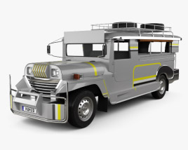 3D model of Willys Jeepney Philippines 2012