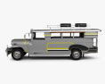 Willys Jeepney Philippines 2012 3d model side view